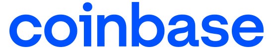 Coinbase logo on Personal Finance Insider post.