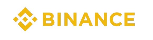 Binance logo on white background.