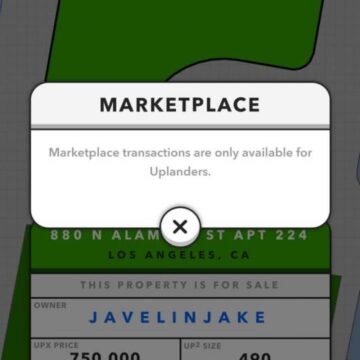Marketplace Transactions Are Only Available for Uplanders? How to Buy and Trade Property in Upland