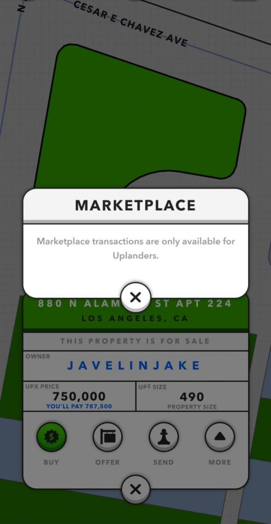 Marketplace Transactions Are Only Available for Uplanders? How to Buy and Trade Property in Upland