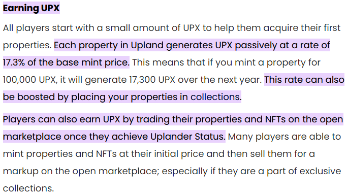 How to earn UPX in Upland?