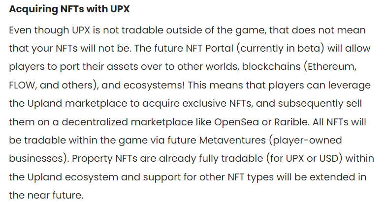 Upland's Future NFT Portal
