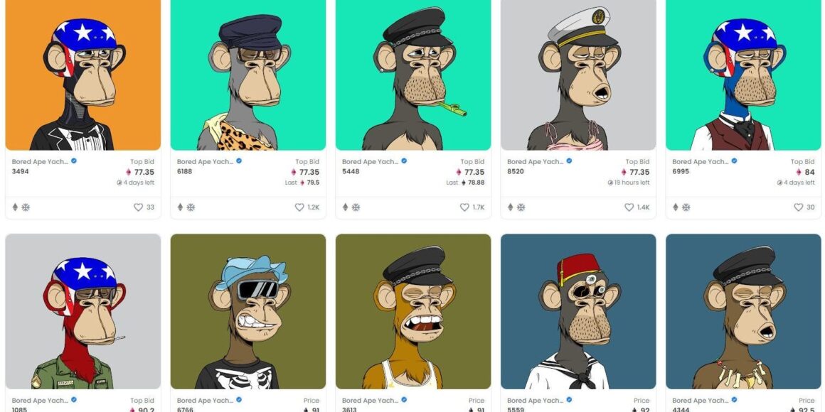 Bored Ape Yacht Club drives NFT sales to $300 million over the past week. These were the 5 best-selling digital collections.