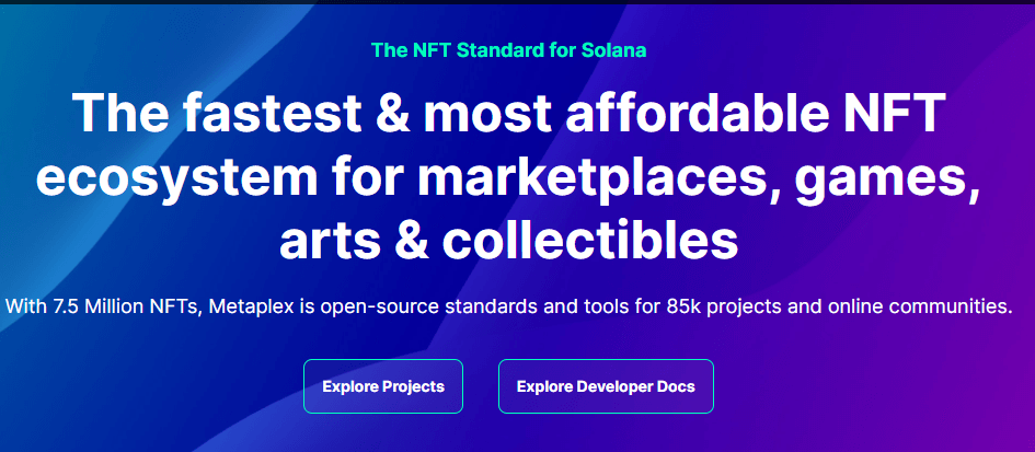 Metaplex - The NFT Standard for Solana