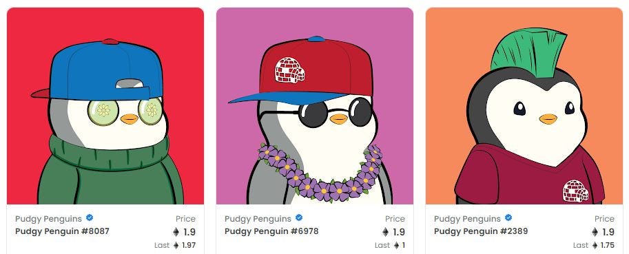 Pudgy Penguins for sale