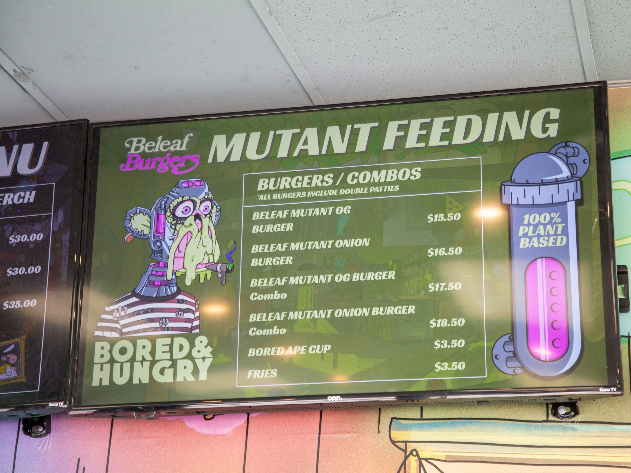 Inside the Bored and Hungry store with the "mutant feeding" menu.