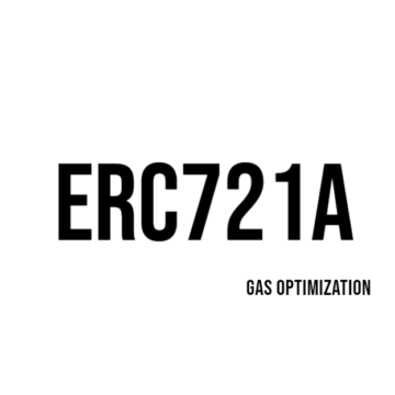 Gas optimization in the ERC721a implementation