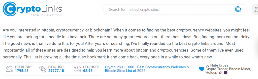 Are you interested in bitcoin, cryptocurrency, or blockchain? When it comes to finding the best cryptocurrency websites, you might feel like you are looking for a needle in a haystack