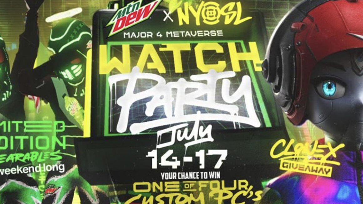 Mtn Dew Hosts Esports Match Watch Party in Decentraland