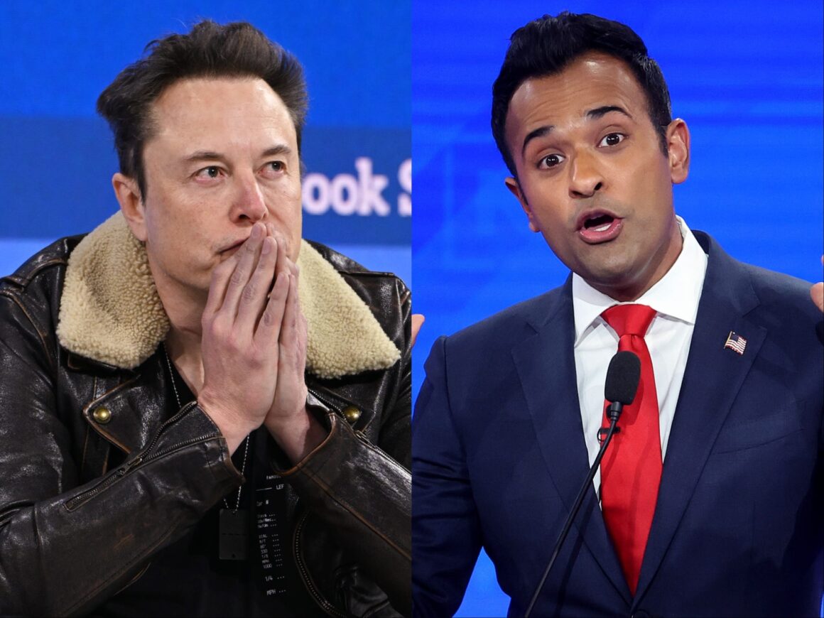 Vivek Ramaswamy forgot to mute himself while peeing during a livestream with Elon Musk, Alex Jones, and 100,000 others