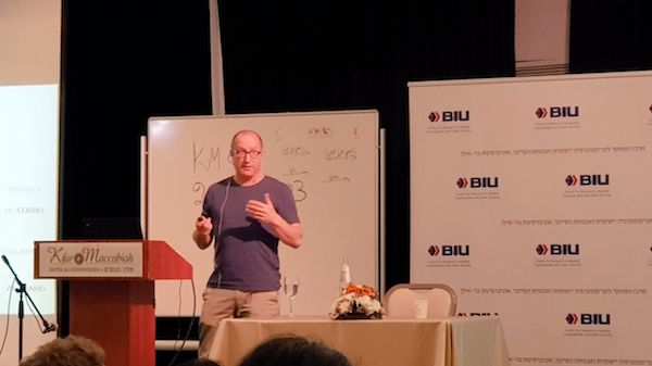 Eli Ben-Sasson discusses SNARKs and STARKs at the BIU Cyber Center in 2019