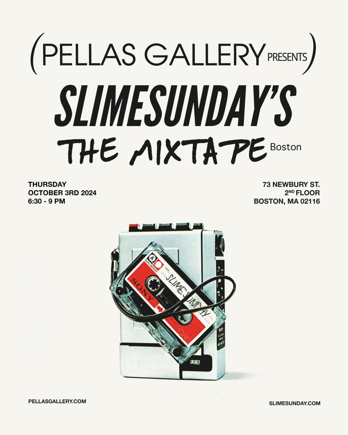 Slimesunday Unveils “The Mixtape” at Pellas Gallery in Boston: A Nostalgic and Bold Fusion of Art and Censorship