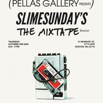 Slimesunday Unveils “The Mixtape” at Pellas Gallery in Boston: A Nostalgic and Bold Fusion of Art and Censorship