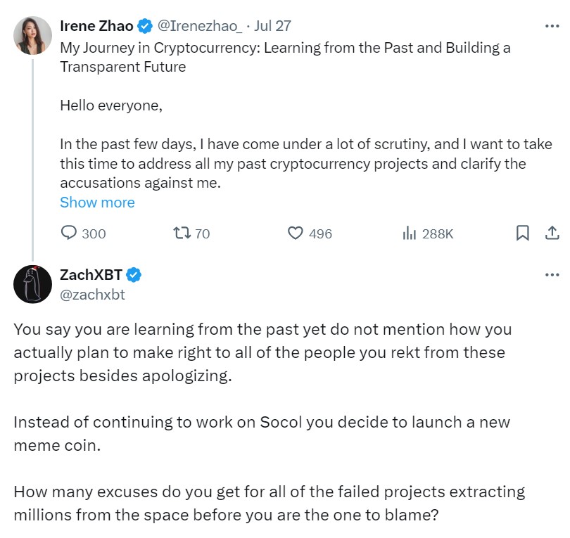 Crypto influencers called out on social media