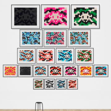 Invader x HENI: A Celebration of Camouflage and Mosaic Mastery