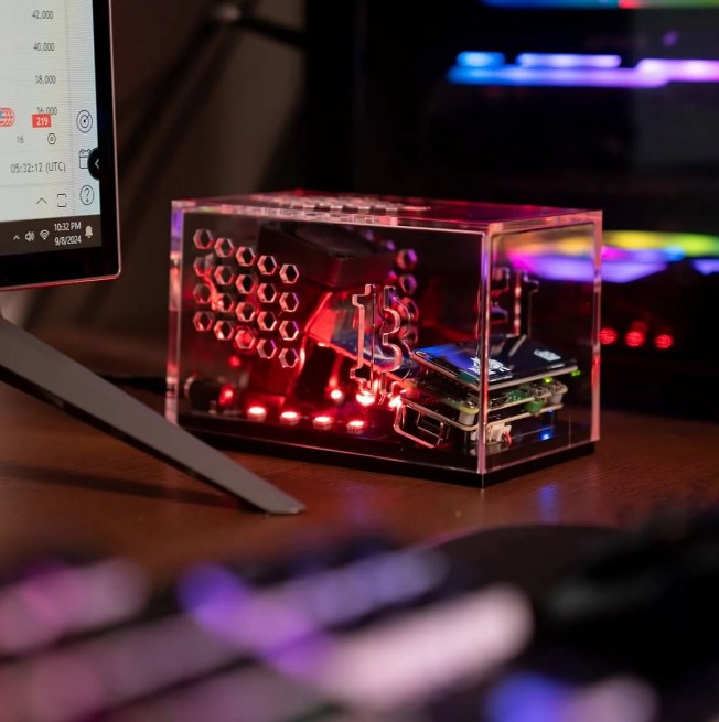 Mars Lander is a solo Bitcoin mining device with an aesthetic design.